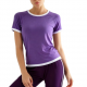 Women's Purple Raglan Sleeve T-Shirt with White Trim and Matching Purple Pants